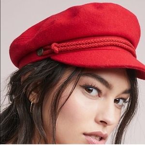 Red Brixton Ashland Cap Hat Baker Train